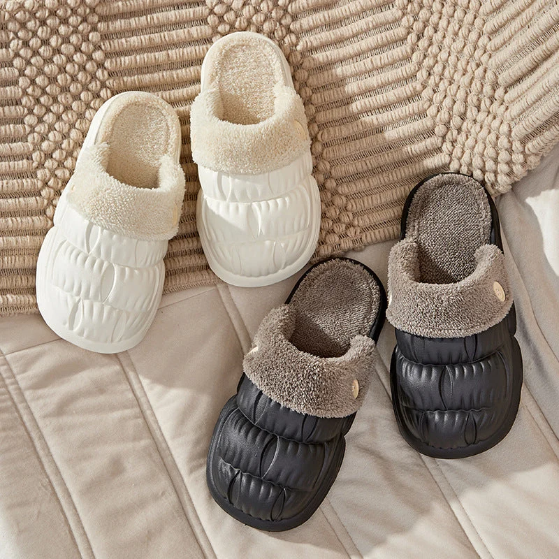 Plush Lining Detachable Plush Slippers - Image 3