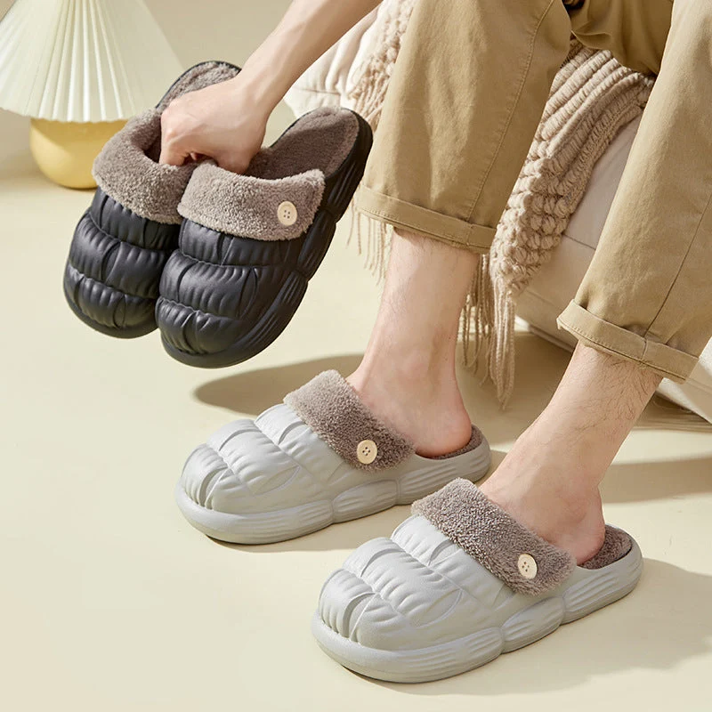 Plush Lining Detachable Plush Slippers - Image 5