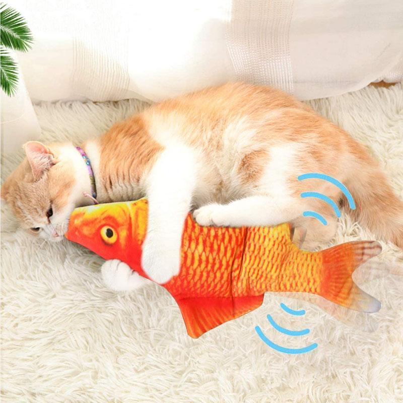 Plush Simulation USB Charging Cat Fish Toy - Image 9