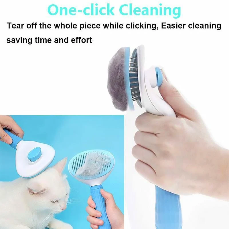 Premium Pets Self Cleaning Slicker Brush - Image 3