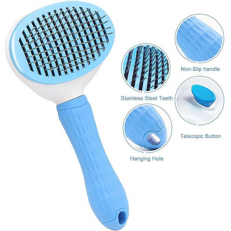 Premium Pets Self Cleaning Slicker Brush - Image 5