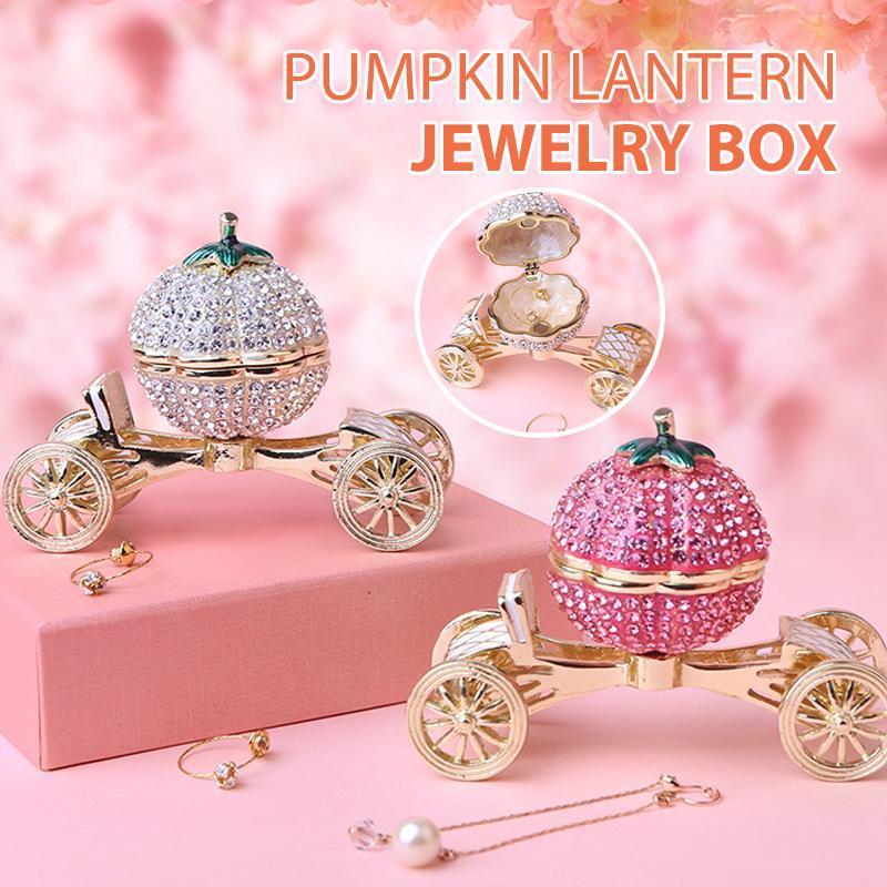 Pumpkin Carriage Rhinestones Jewelry Box - Image 8