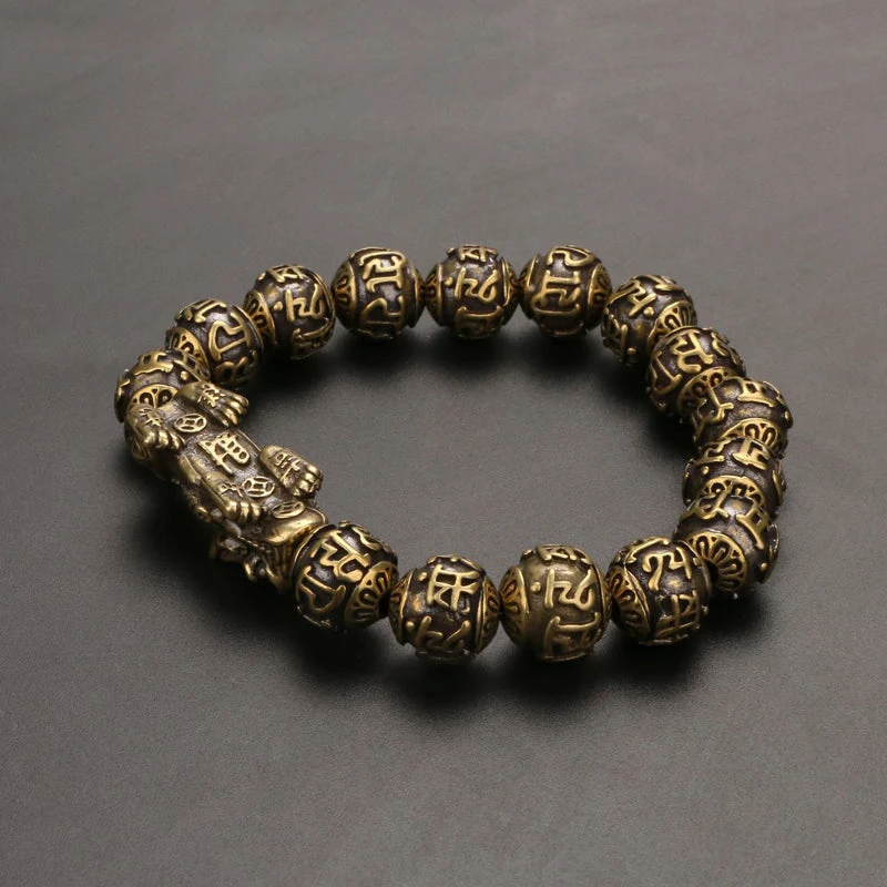 Pure Copper Pixiu Mantra Bracelet - Image 5