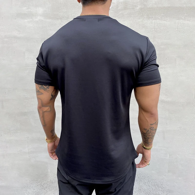 Pure Cotton Stretchy Sports T-shirt - Image 4