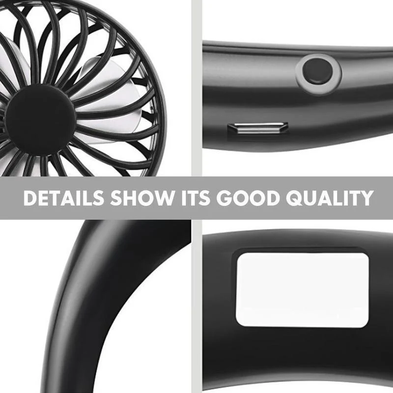 Rechargeable Mini Neck Fans - Image 5