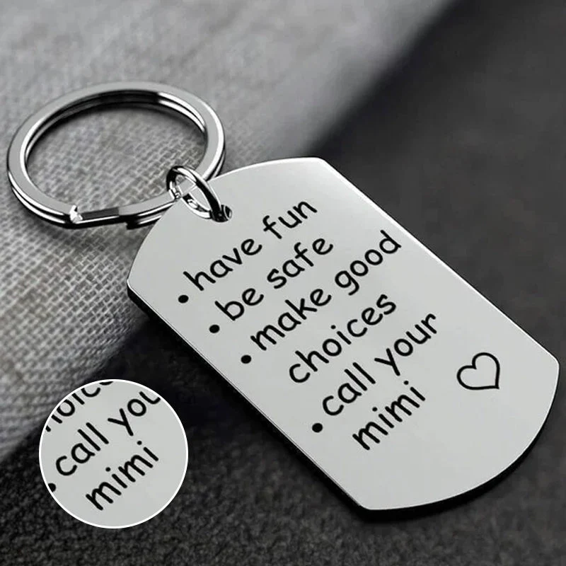 Reminder to Do Things Stainless Steel Keychain - Image 2