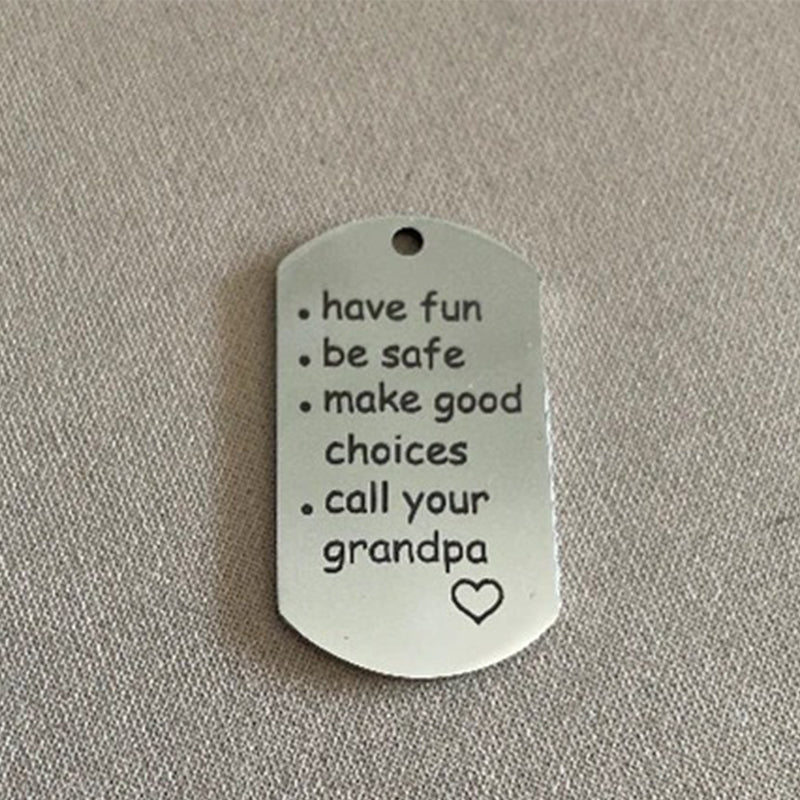 Reminder to Do Things Stainless Steel Keychain - Image 5