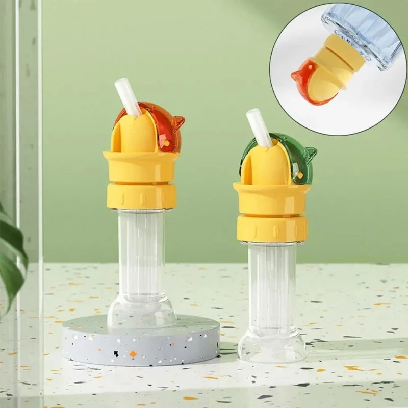Reusable children beverage water bottle straw lid - Image 14