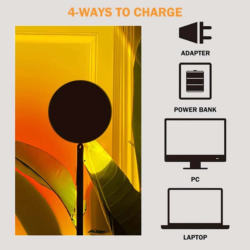 RGB Sunset Projection Lamp - Image 7