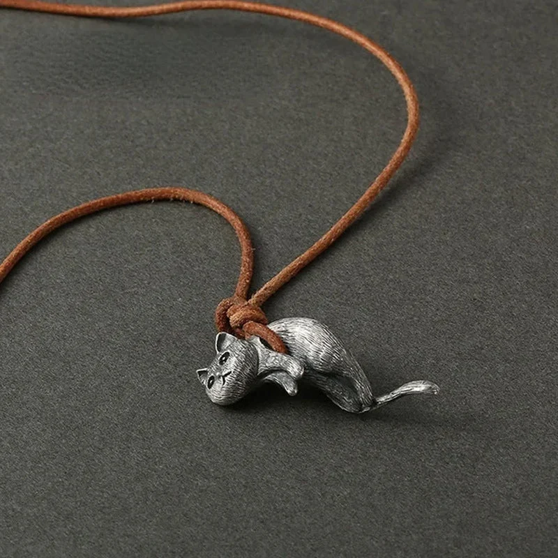 Scruffy Cat Necklace - Image 6