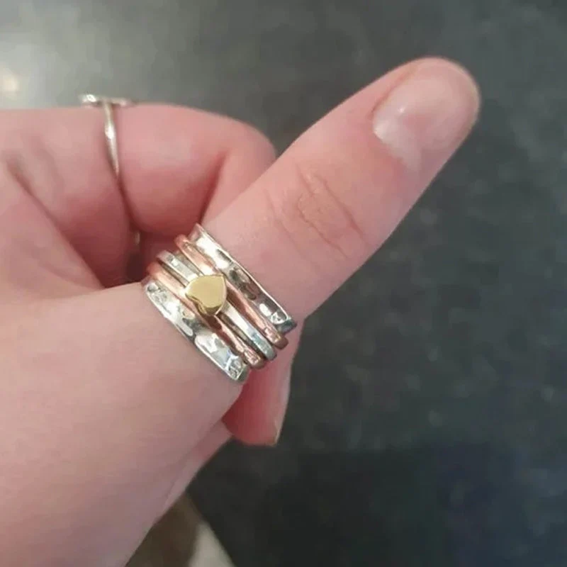 Self Love Spinner Heart Ring - Image 3