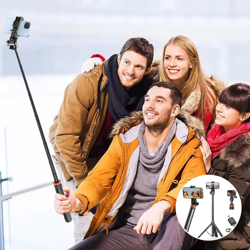 Selfie Stick Tripod With Bluetooth Remote - Image 17