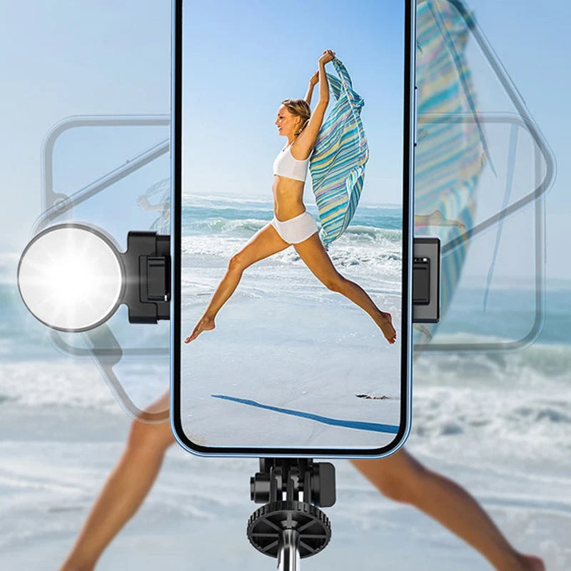 Selfie Stick with LED Fill Light - Image 4