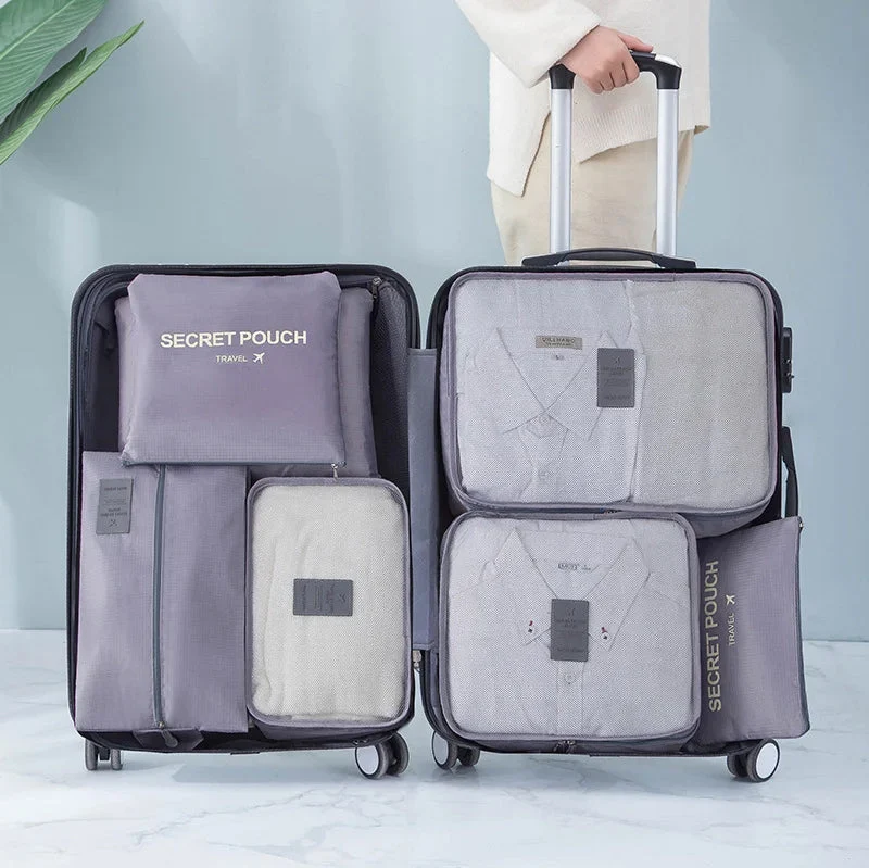 Set mit 7 Aufbewahrungstaschen für die Reise - Image 2