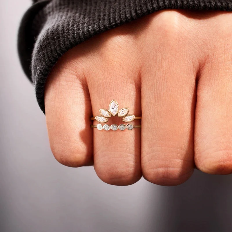 Set of Two Five Dots Rings - Image 3