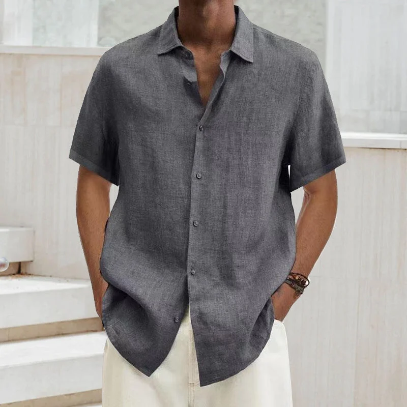 Short-sleeved summer shirt for men - Image 7