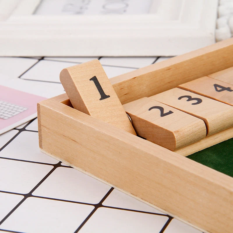 Shut The Box Game - Fun Table Math Game for Adults & Kids - Image 3