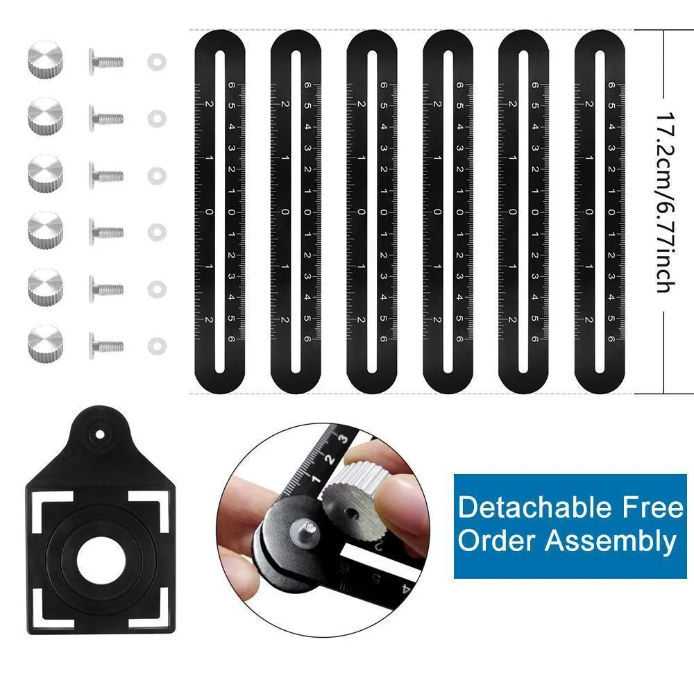 Six-Sided Aluminum Alloy Angle Measuring Tool - Image 2