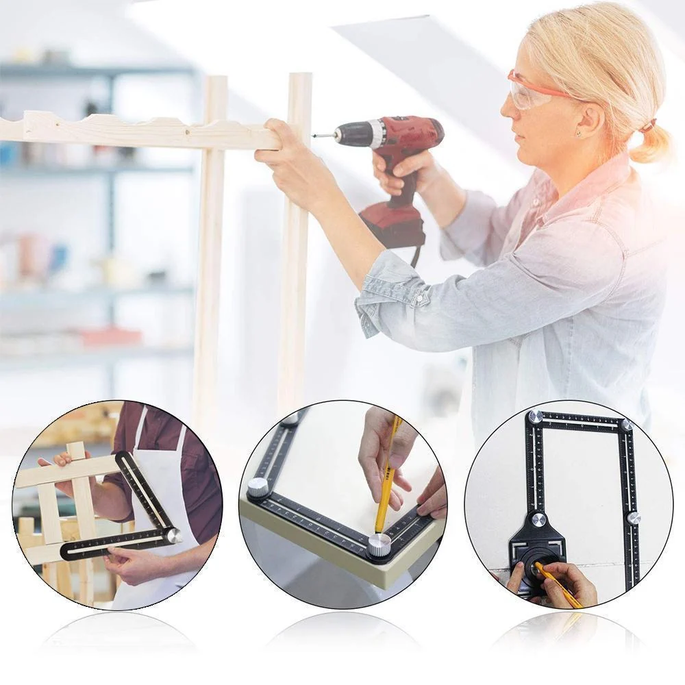 Six-Sided Aluminum Alloy Angle Measuring Tool - Image 8