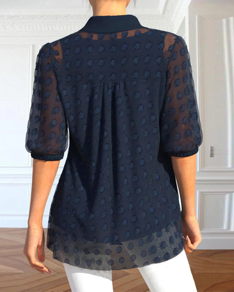 Sling Chiffon Shirt Two-Piece Set - Image 5
