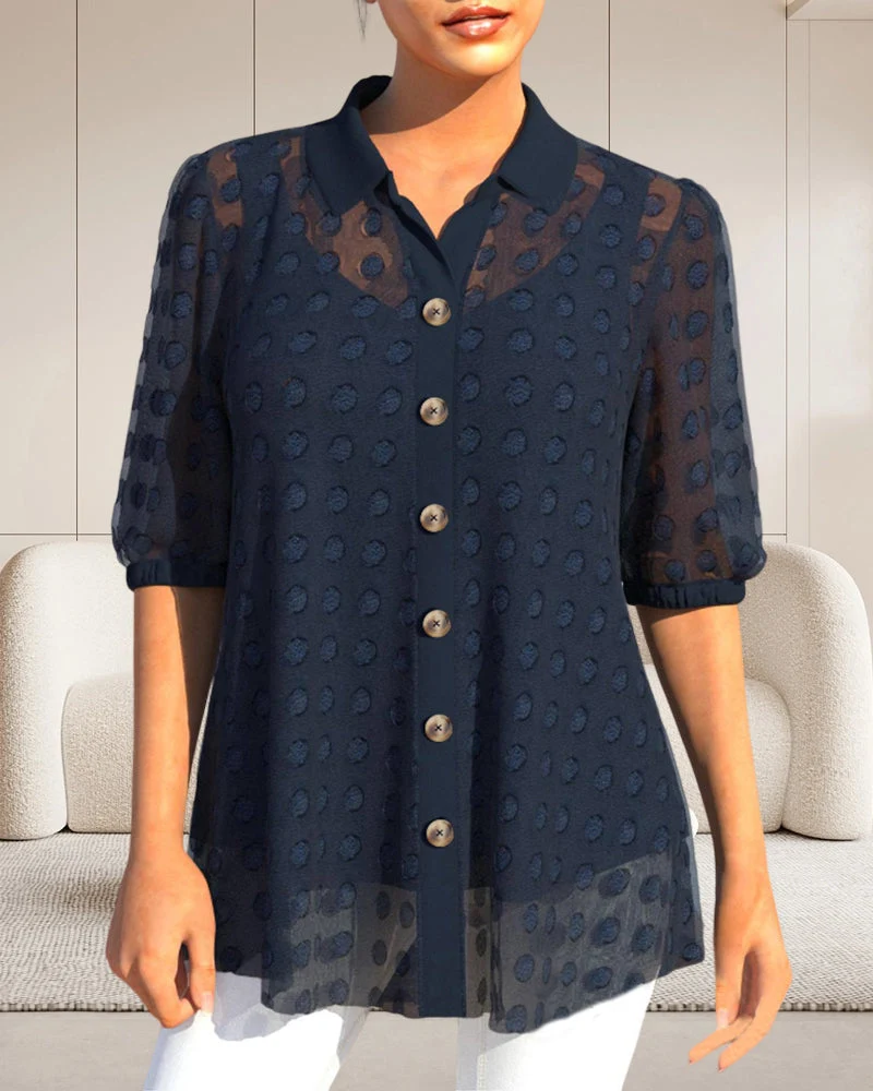 Sling Chiffon Shirt Two-Piece Set - Image 6