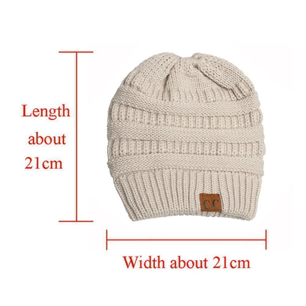 Soft Knit Ponytail Beanie Hat - Image 16