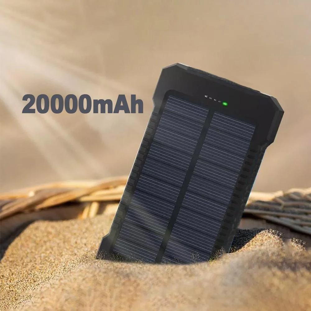 Solar Waterproof Power Bank with Flashlight - Image 2