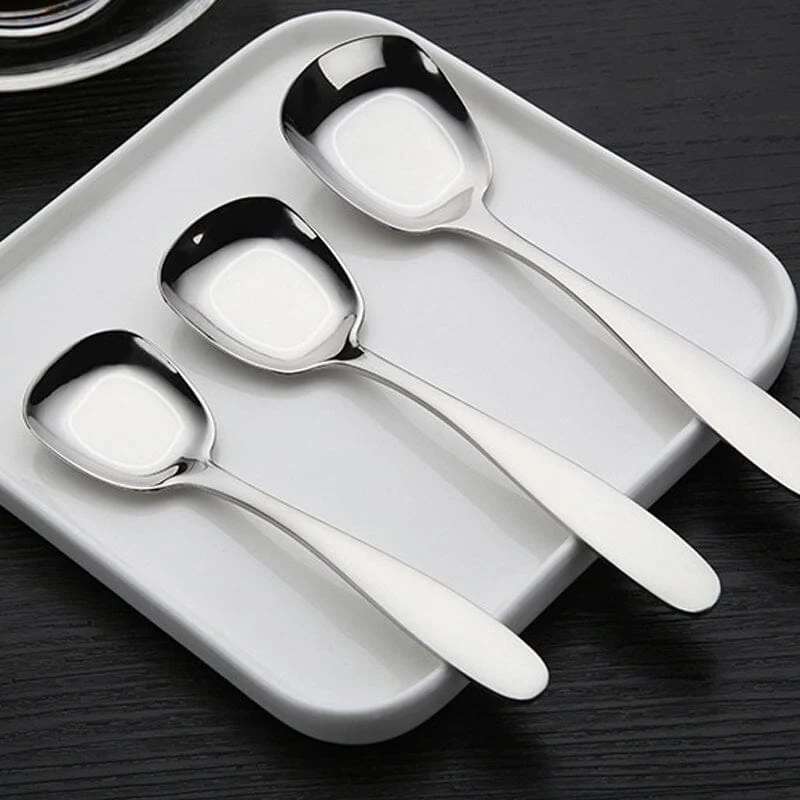 Square Head Stainless Steel Spoons - Image 15