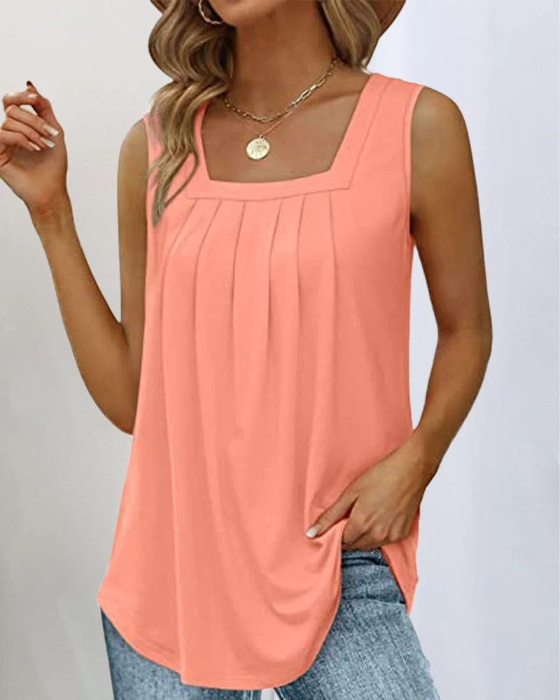 Square neck sleeveless tank top - Image 7