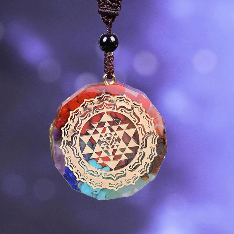 SRI YANTRA ORGONITE QUARTZ NECKLACE - Image 5