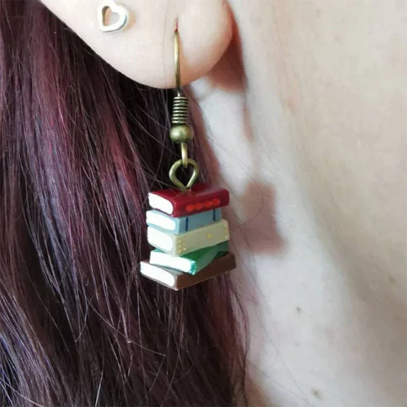 Stack of Books Earrings - Image 6