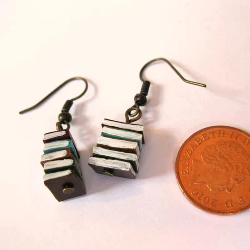 Stack of Books Earrings - Image 7