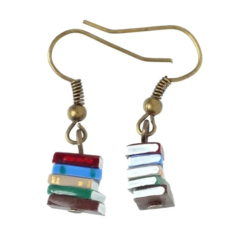 Stack of Books Earrings - Image 8