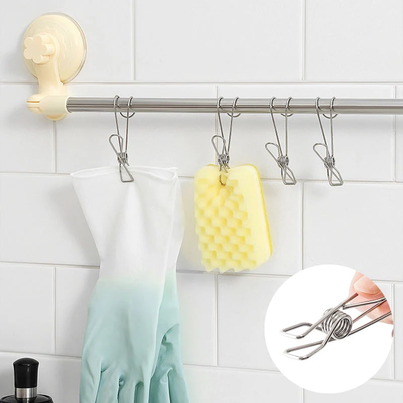Stainless Steel Clothes Pins Hook Clip(10pcs) - Image 10