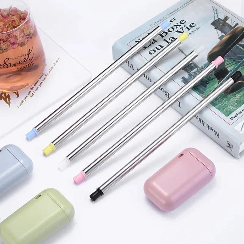 Stainless Steel Folding Straw - Image 4