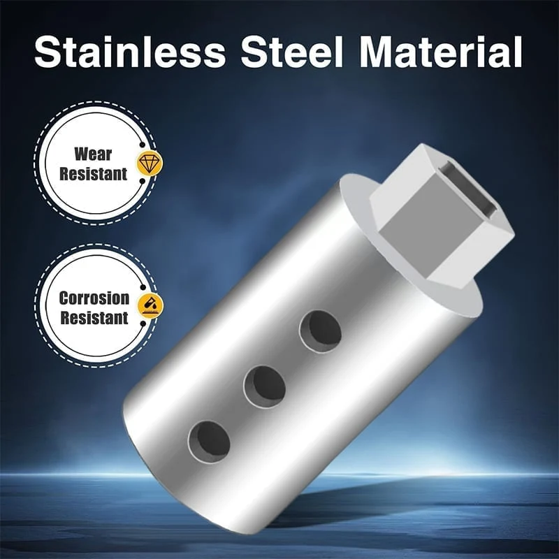 Stainless Steel Trailer Jack Electric Drill Adapter - Image 4