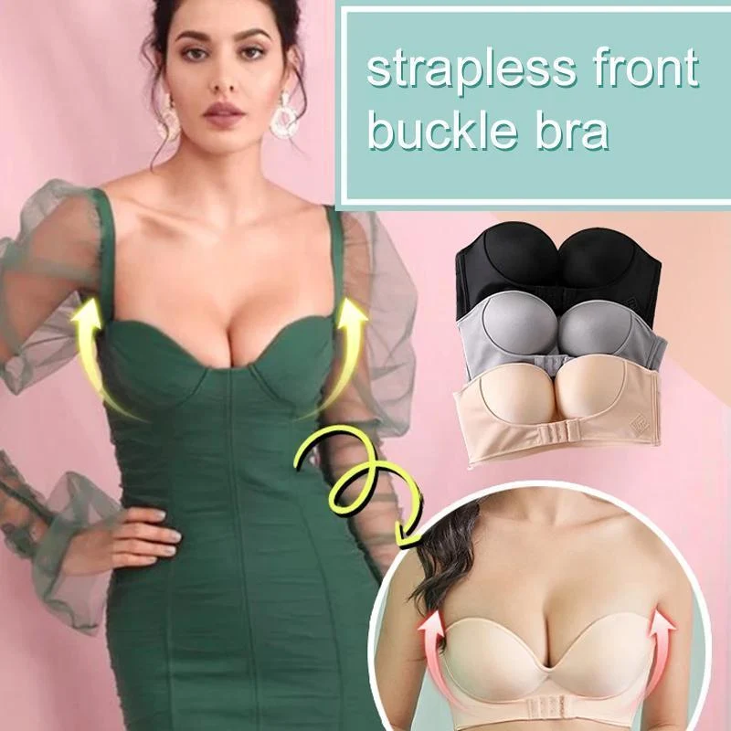 Strapless Front Buckle Lift Bra - Image 8