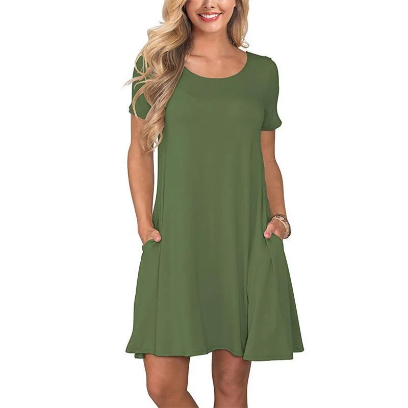 Summer Travel Short Sleeve Dress - Image 10