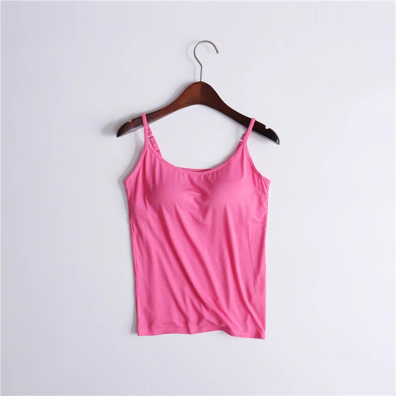 Tank Top With Built-In Bra - Image 20
