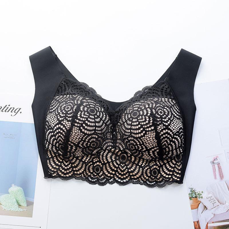 Thin Section Seamless-Ring Gather Bra - Image 11