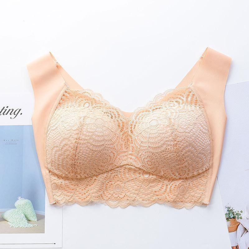 Thin Section Seamless-Ring Gather Bra - Image 13