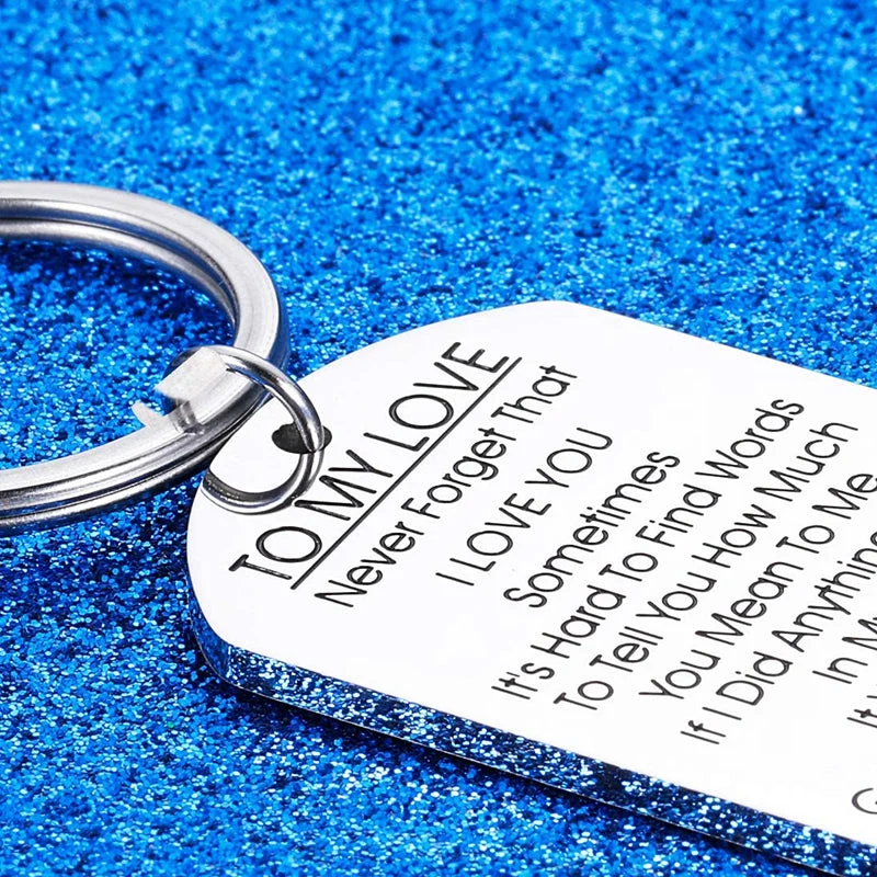 TO MY LOVE Motivational Keychain - Image 11