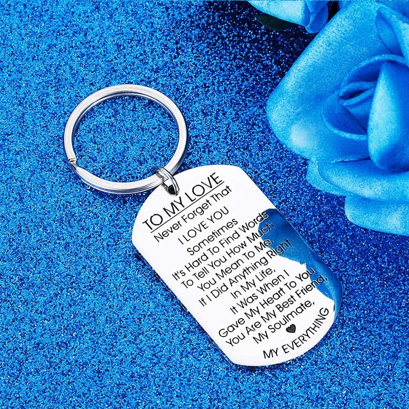 TO MY LOVE Motivational Keychain - Image 9