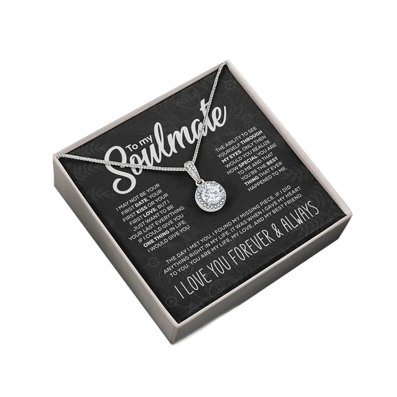To My Soulmate Sparkling Round Created Necklace - š„š„Pre-sale For A Limited Time With The Lowest Discount - Image 7