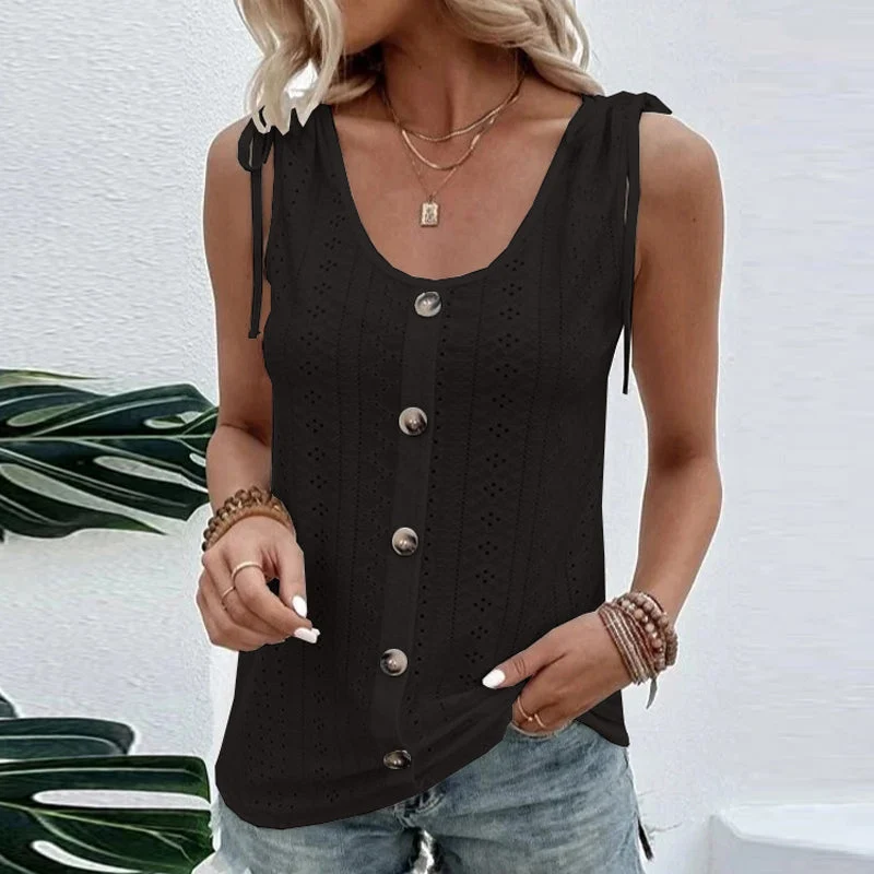 U-neck Vest T-shirt - Image 13