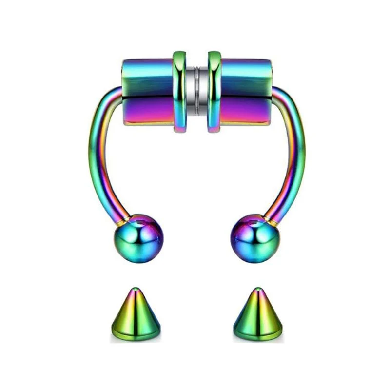 U-Shaped Magnetic Nose Ring - Image 4