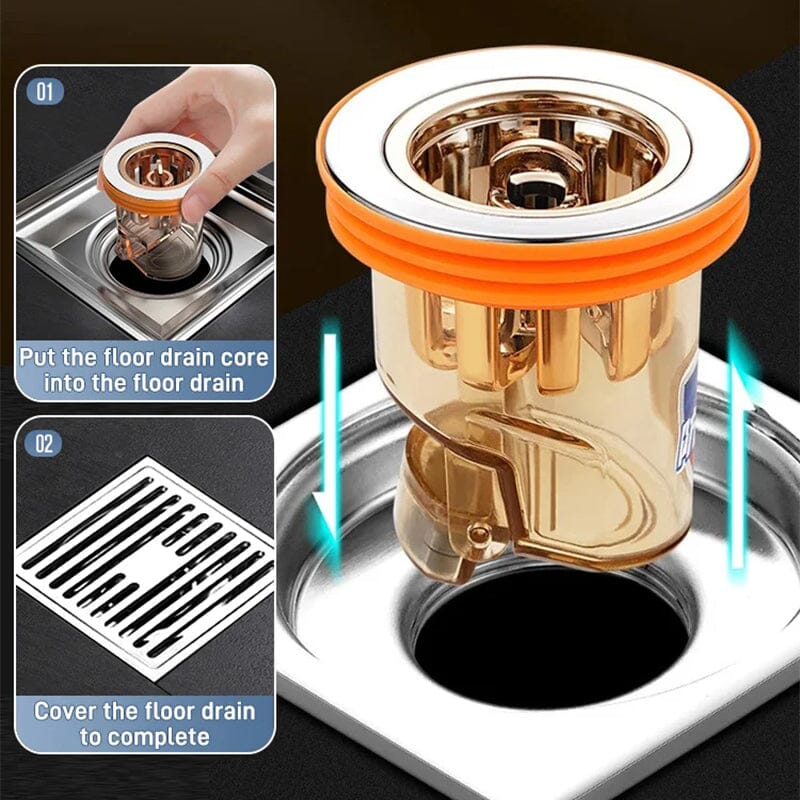 Universal double deodorant floor drain core - Image 3