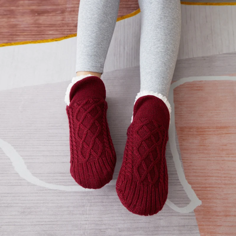 V-mouth Fluffy Slipper Socks - Image 9