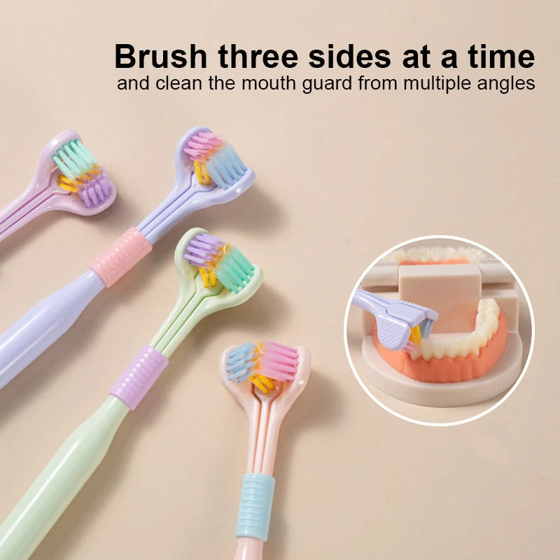 V-shaped Three-sided Toothbrush - Image 4