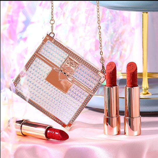 Velvet Matte Lipstick Set with Chain Bag - Image 11